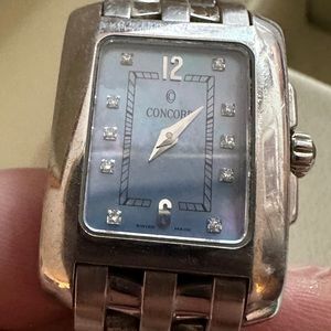 Concord Sportivo Diamond Mother Of Pearl SS Quartz Watch